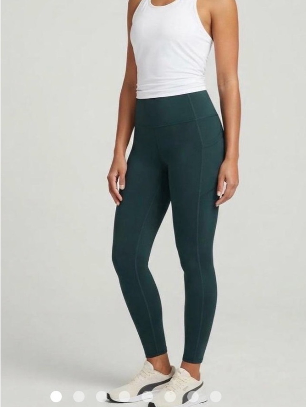 Danskin Streamline Pocket Legging Dark Emerald